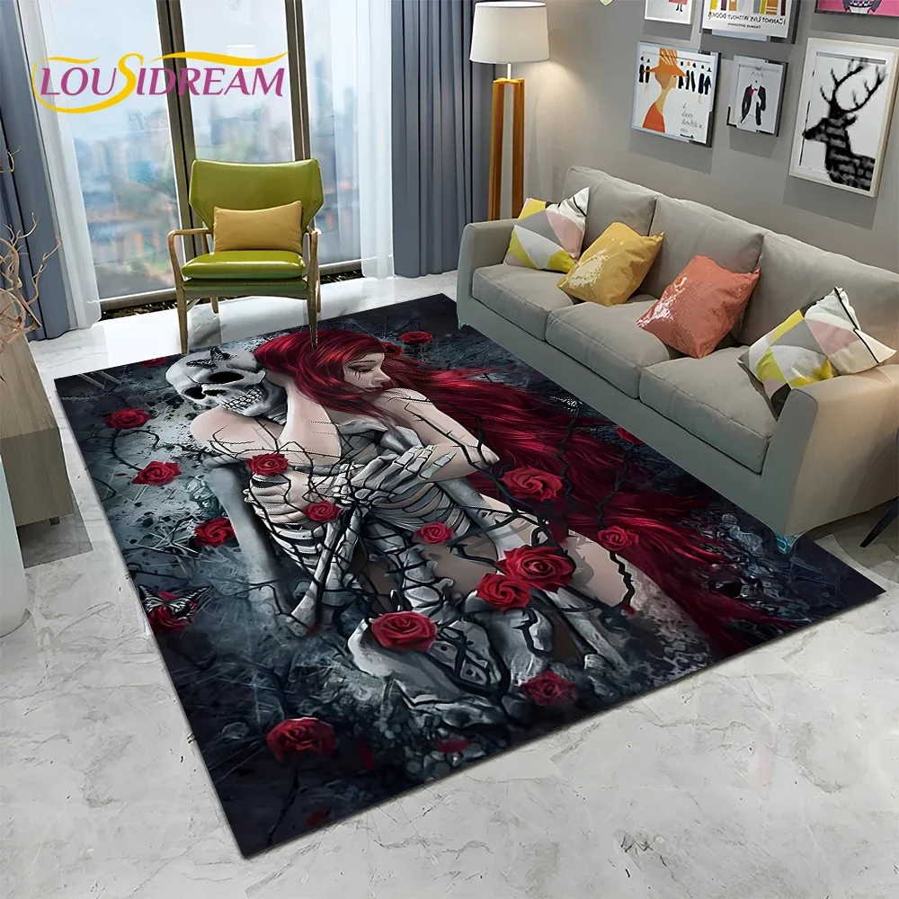 Korku Gotik Kadın Kafatası Ölü - Home Textiles Sale incelemesi ve fiyatı
